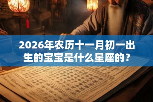 2026年农历十一月初一出生的宝宝是什么星座的？