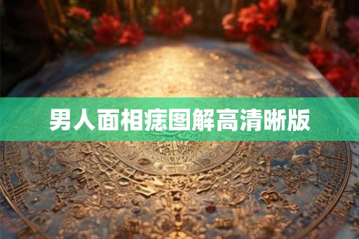 男人面相痣图解高清晰版