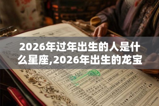 2026年过年出生的人是什么星座,2026年出生的龙宝宝好吗