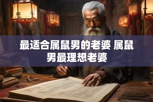 最适合属鼠男的老婆 属鼠男最理想老婆
