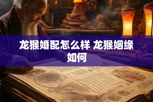龙猴婚配怎么样 龙猴姻缘如何