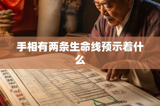 手相有两条生命线预示着什么