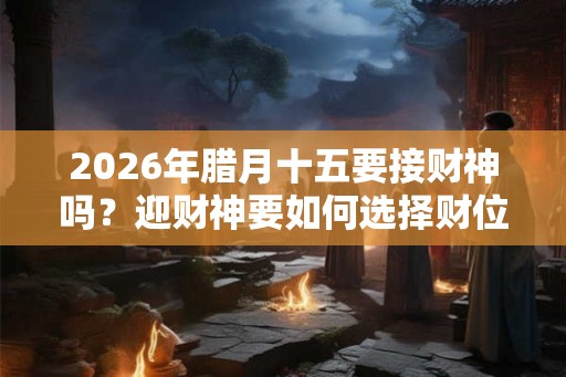 2026年腊月十五要接财神吗？迎财神要如何选择财位？