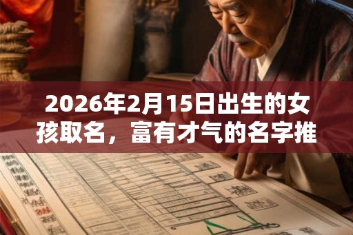 2026年2月15日出生的女孩取名，富有才气的名字推荐