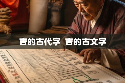 吉的古代字  吉的古文字