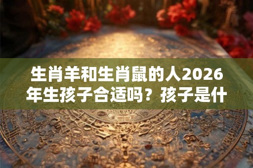 生肖羊和生肖鼠的人2026年生孩子合适吗？孩子是什么命？
