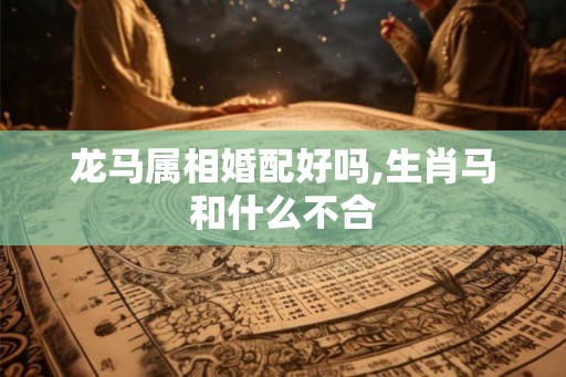 龙马属相婚配好吗,生肖马和什么不合 龙马属相婚配好吗,生肖马和什么不合