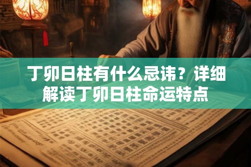 丁卯日柱有什么忌讳？详细解读丁卯日柱命运特点