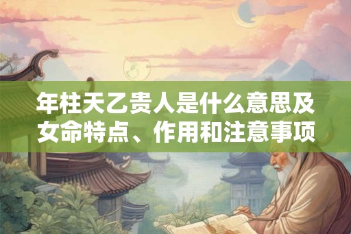 年柱天乙贵人是什么意思及女命特点、作用和注意事项