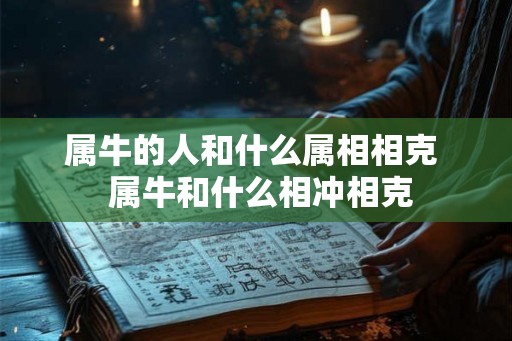 属牛的人和什么属相相克  属牛和什么相冲相克