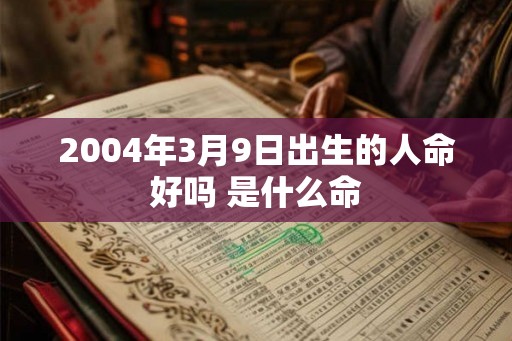 2004年3月9日出生的人命好吗 是什么命