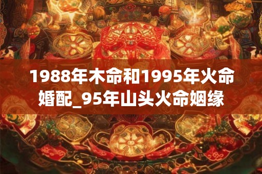 1988年木命和1995年火命婚配_95年山头火命姻缘