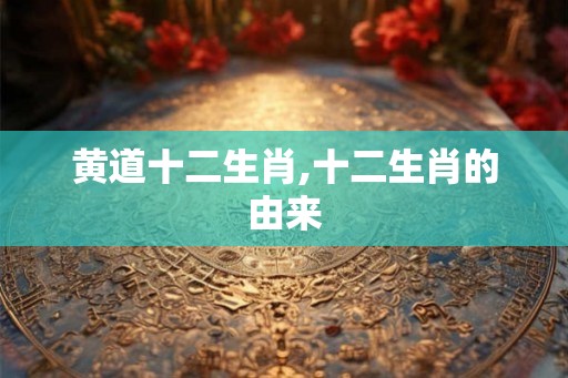 黄道十二生肖,十二生肖的由来