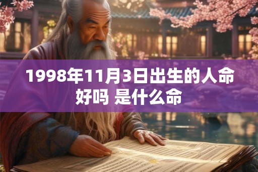 1998年11月3日出生的人命好吗 是什么命