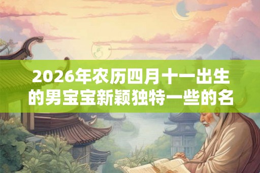 2026年农历四月十一出生的男宝宝新颖独特一些的名字