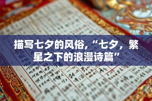 描写七夕的风俗,“七夕，繁星之下的浪漫诗篇”