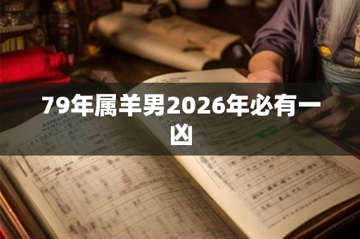 79年属羊男2026年必有一凶