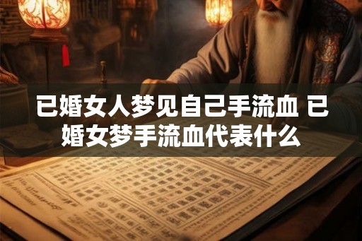已婚女人梦见自己手流血 已婚女梦手流血代表什么