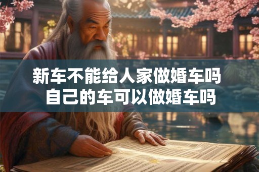 新车不能给人家做婚车吗 自己的车可以做婚车吗