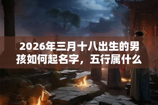 2026年三月十八出生的男孩如何起名字，五行属什么