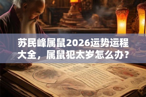 苏民峰属鼠2026运势运程大全,属鼠犯太岁怎么办? 苏民峰属鼠2026运势运程大全,属鼠犯太岁怎么办?