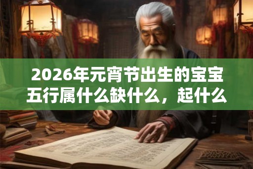 2026年元宵节出生的宝宝五行属什么缺什么，起什么名字好？