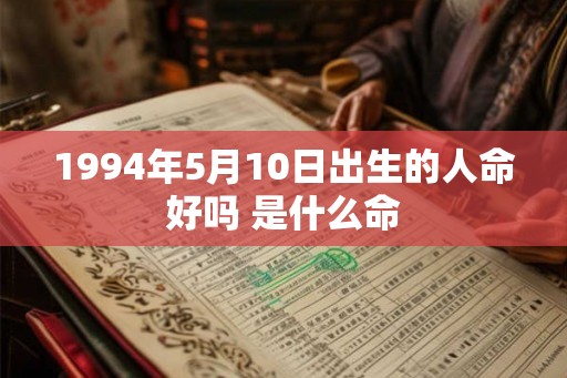 1994年5月10日出生的人命好吗 是什么命