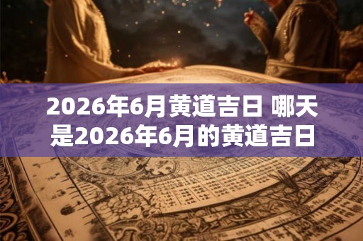 2026年6月黄道吉日 哪天是2026年6月的黄道吉日