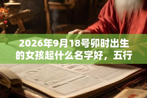 2026年9月18号卯时出生的女孩起什么名字好，五行属什么