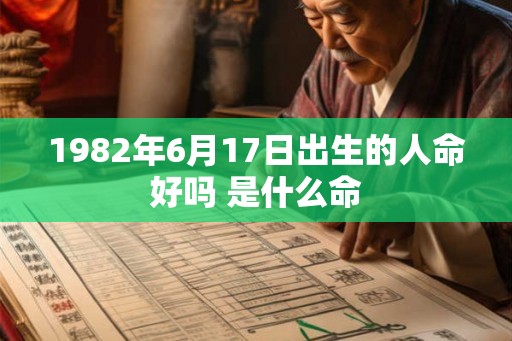 1982年6月17日出生的人命好吗 是什么命 1982年6月17日出生的人命好吗 是什么命