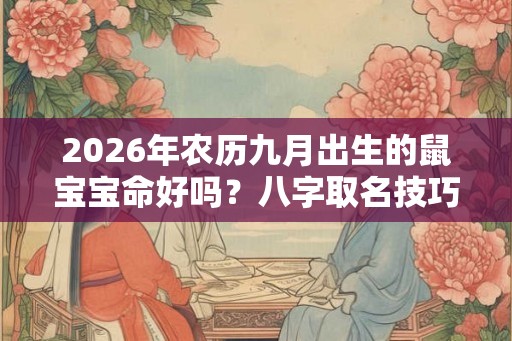 2026年农历九月出生的鼠宝宝命好吗？八字取名技巧分享
