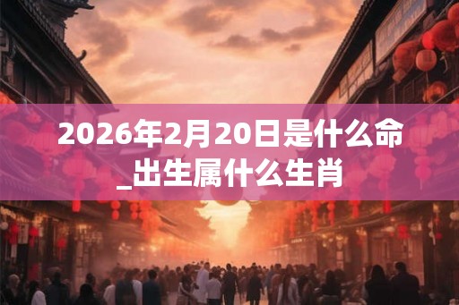 2026年2月20日是什么命_出生属什么生肖