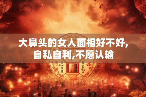 大鼻头的女人面相好不好,自私自利,不愿认输