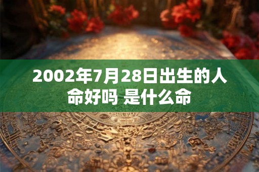 2002年7月28日出生的人命好吗 是什么命
