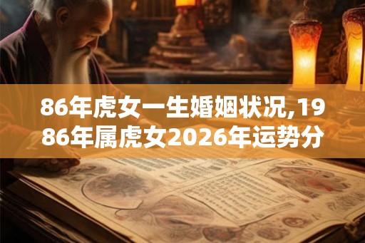 86年虎女一生婚姻状况,1986年属虎女2026年运势分析