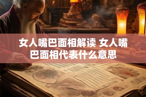 女人嘴巴面相解读 女人嘴巴面相代表什么意思 女人嘴巴面相解读 女人嘴巴面相代表什么意思