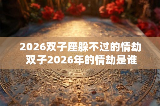 2026双子座躲不过的情劫 双子2026年的情劫是谁 2026双子座躲不过的情劫 双子2026年的情劫是谁