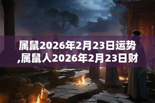 属鼠2026年2月23日运势,属鼠人2026年2月23日财运,生肖鼠2026年2月23日运势