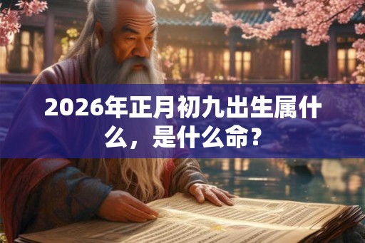 2026年正月初九出生属什么，是什么命？