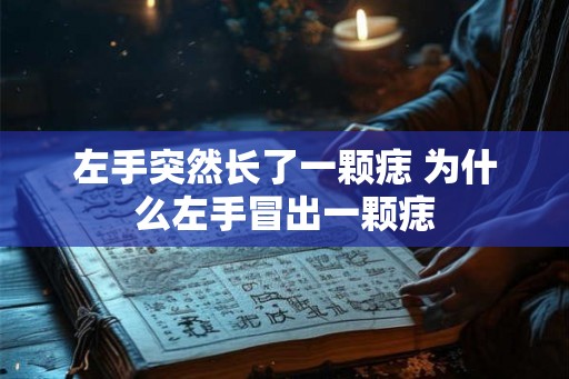 左手突然长了一颗痣 为什么左手冒出一颗痣