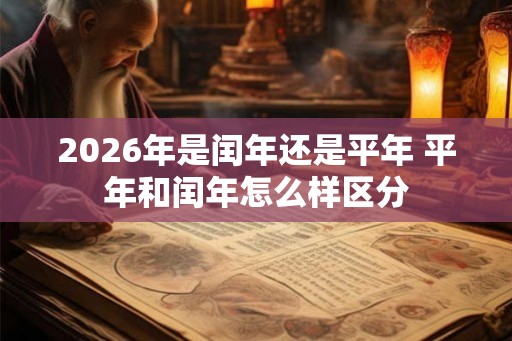 2026年是闰年还是平年 平年和闰年怎么样区分
