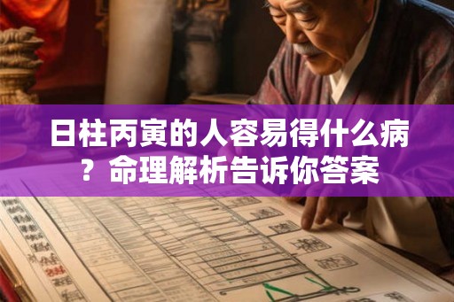 日柱丙寅的人容易得什么病？命理解析告诉你答案