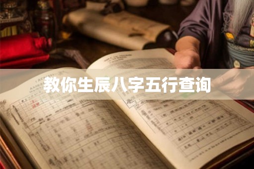 教你生辰八字五行查询