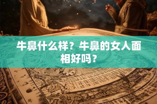 牛鼻什么样？牛鼻的女人面相好吗？