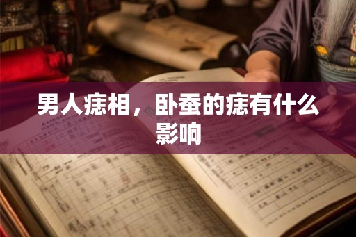 男人痣相，卧蚕的痣有什么影响