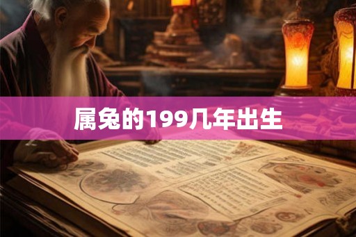 属兔的199几年出生