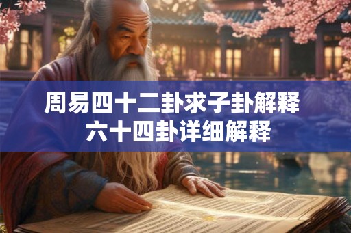 周易四十二卦求子卦解释  六十四卦详细解释
