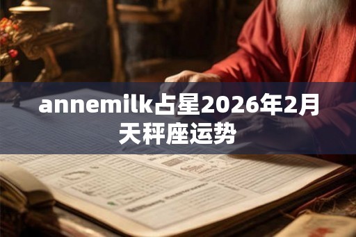 annemilk占星2026年2月天秤座运势