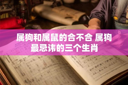 属狗和属鼠的合不合 属狗最忌讳的三个生肖