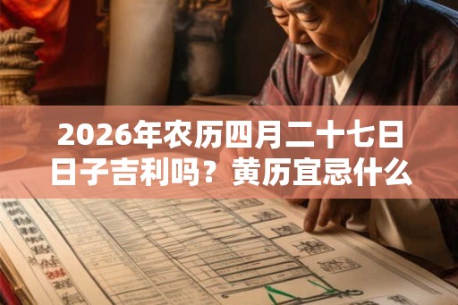 2026年农历四月二十七日日子吉利吗？黄历宜忌什么？